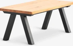 Stolik kawowy SANDBY 60x110 naturalny dąb/czarny
