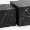 Stolik kawowy TINGSTED 45x45/55x55 kolor marmuru 2 szt.