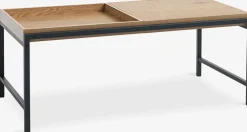 Stolik kawowy TRAPPEDAL 50x100 dąb/czarny