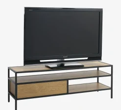Stolik TV TRAPPEDAL kolor dębu/czarny