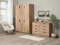 Szafa JENSLEV 144x176 dąb