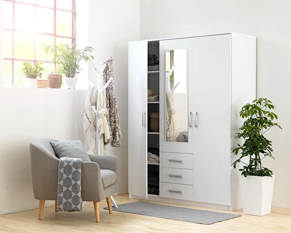 Szafa VELLERUP 151x200 biały