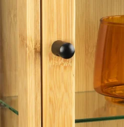 Szafka ścienna RIBE 1 szklane drzwi naturalny