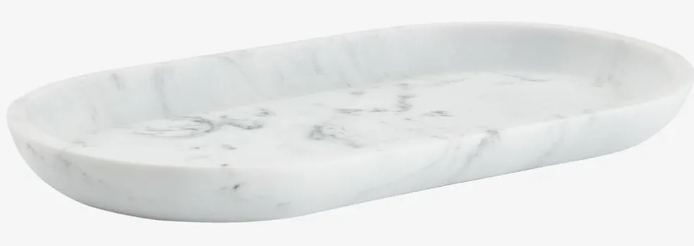 Taca BERGHEM S14xD25xW3cm przypomina marmur