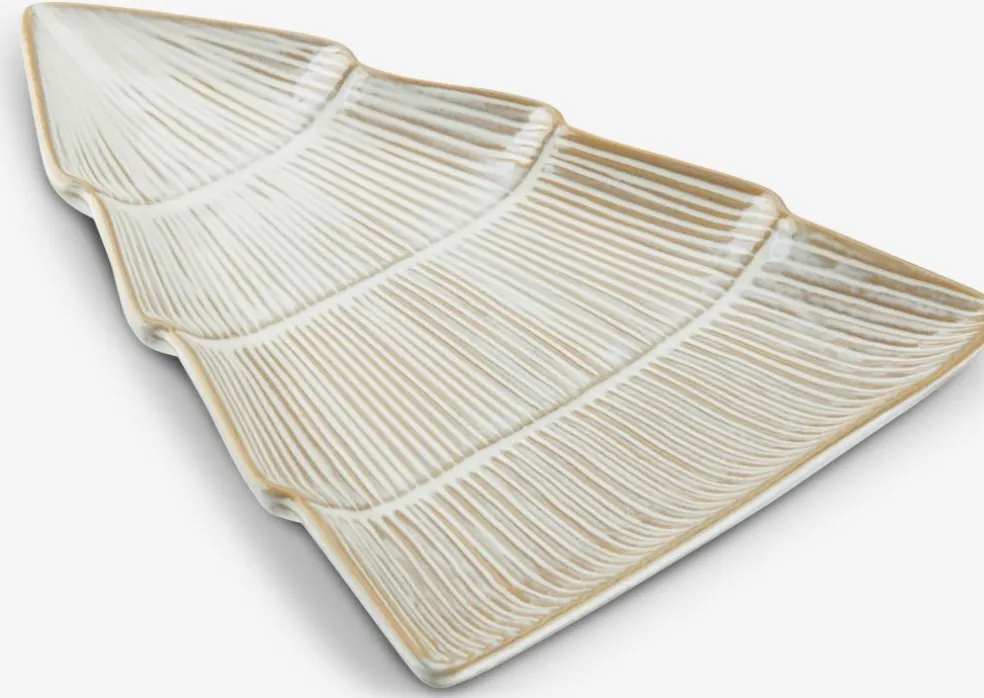Taca dekoracyjna AUSTRE S25xD18xW2cm porcelana biały