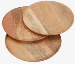 Taca dekoracyjna GERNER Ś30cm drewno
