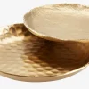 Taca EDSELE Ś11/14cm pozłacany metal 2 szt.