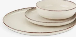 Talerz FERDUS Ś19cm porcelana beżowy