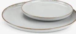 Talerz FERDUS Ś19cm porcelana szary