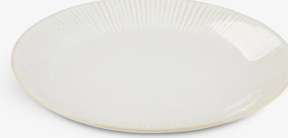 Talerz STEFFEN Ś21cm kamionka biały