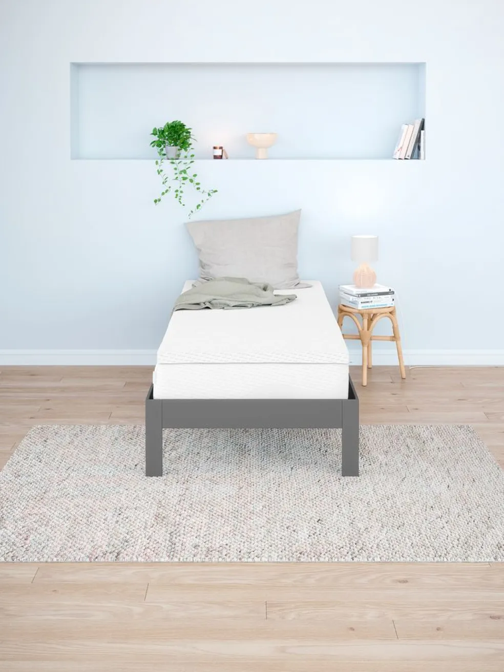 Topmaterac 80x200cm GOLD T30 szary WELLPUR