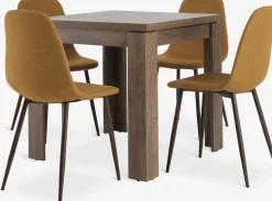 VEDDE D80/160 stół dąb dziki + 4 JONSTRUP krzesła curry