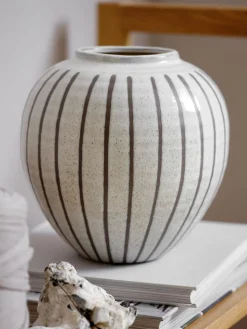 Wazon SOFUS Ś21xW21cm szary/brązowy