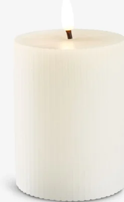 Świeca LED GALAR Ś8xW13cm z wyłącznikiem czasowym biały