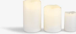Świeca LED SOREN Ś8xW10cm biały