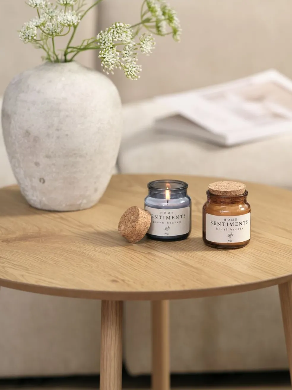 Świeca zapachowa TORGRIM z pokrywką mix