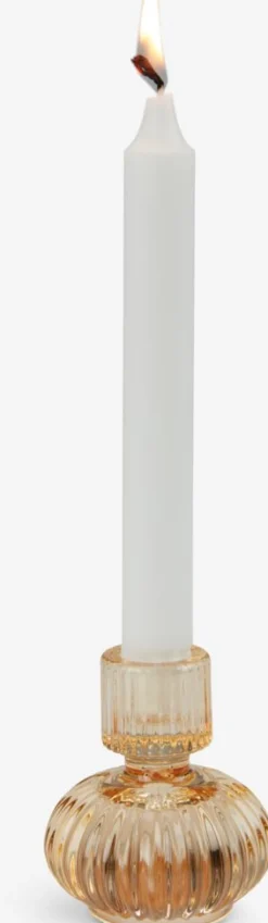 Świecznik FRODE Ś8xW9cm żółty
