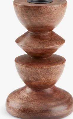 Świecznik JANUS Ś9xW14cm brązowy