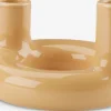 Świecznik JIM Ś13xW9cm żółty