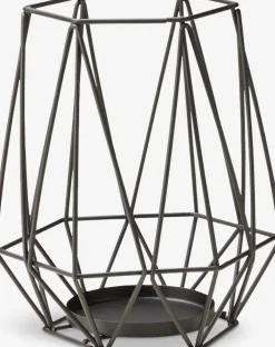 Świecznik NORDIC Ś16xW19cm czarny