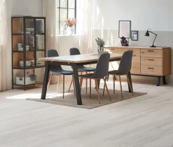 Witryna TRAPPEDAL dąb/czarny