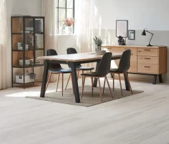 Witryna TRAPPEDAL dąb/czarny