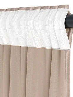 Zasłona AUSTRA 1x140x300 aksamit taupe