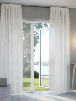 Zasłona LOPPA 1x135x300 marszczona naturalna biel