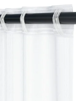Zasłona NELAUG 1x140x300 paski biała