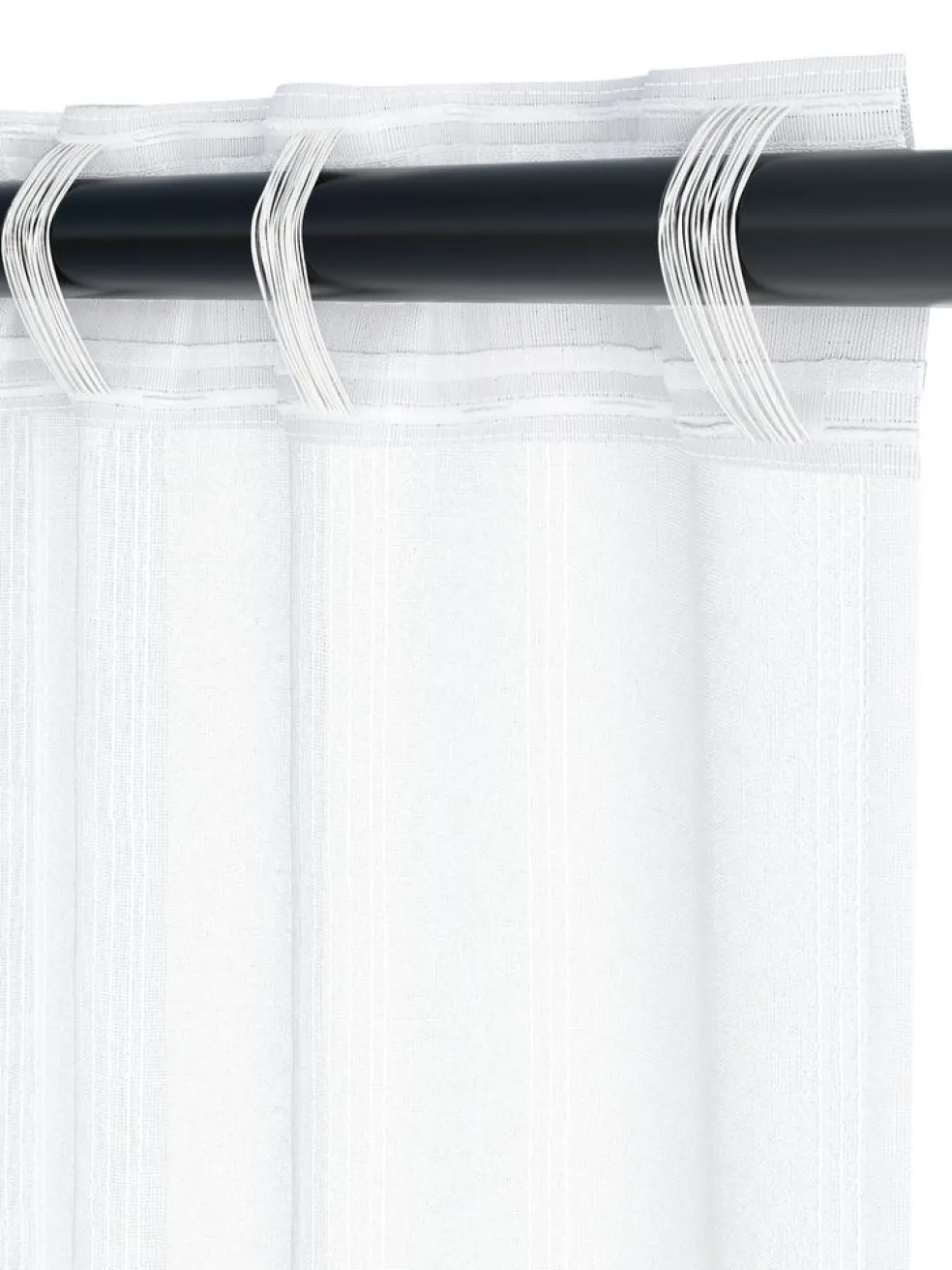 Zasłona NELAUG 1x140x300 paski biała