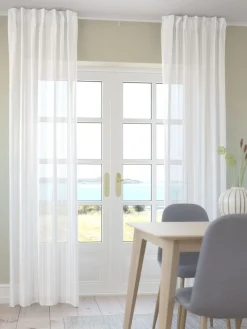 Zasłona NELAUG 1x140x300 paski biała