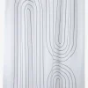 Zasłona prysznicowa HAKKAS 180x200cm biały/szary