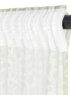 Zasłona SKASEN 1x140x300 liście brudnozielony