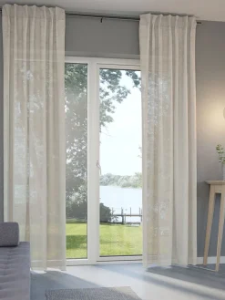 Zasłona UNNEN 1x140x300 lniany piaskowy
