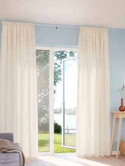 Zasłona YMSEN 1x140x300 naturalna biel