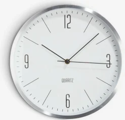 Zegar ścienny HALVOR Ś30cm srebrny
