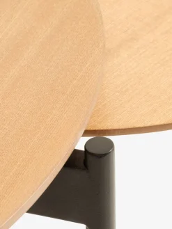 Zestaw stolików BRABRAND Ś70/50 naturalny/czarny 2 szt.